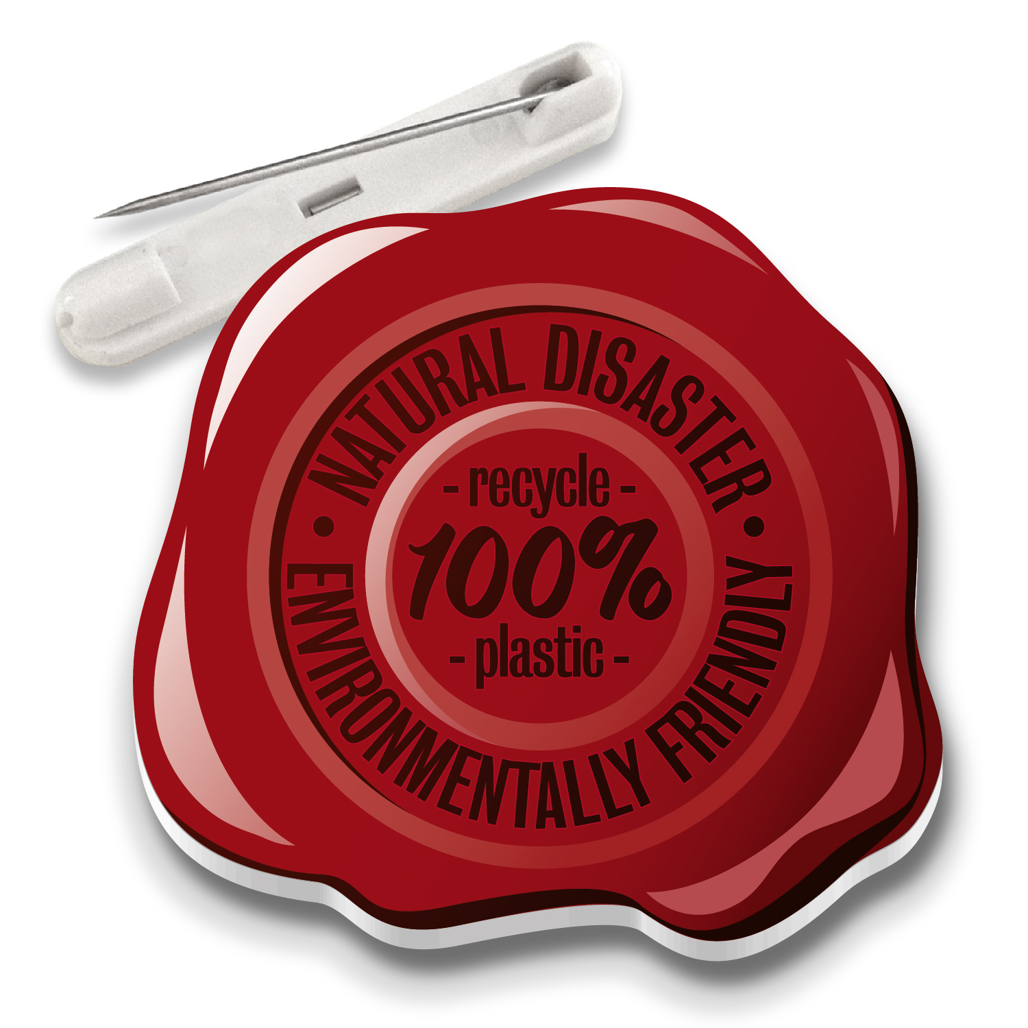 Polystyreen Button: Recycle Plastic
